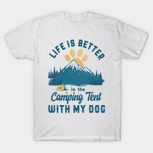 Camping With Dog T-Shirt